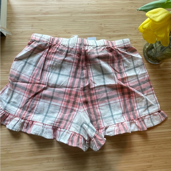LOFT nwt sleep shorts flannel pink cute loungewear - Picture 5 of 5